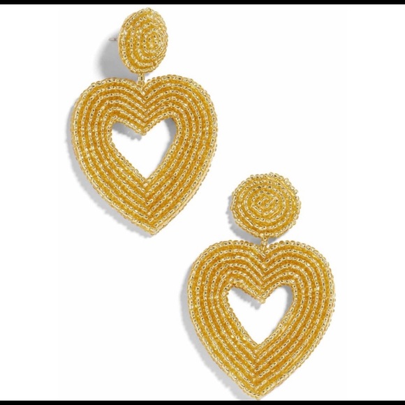 BaubleBar heart drop statement earrings - Picture 1 of 1